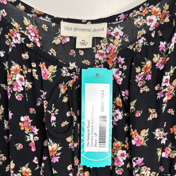 Floral Black Mini Dress - Picture 2 of 7